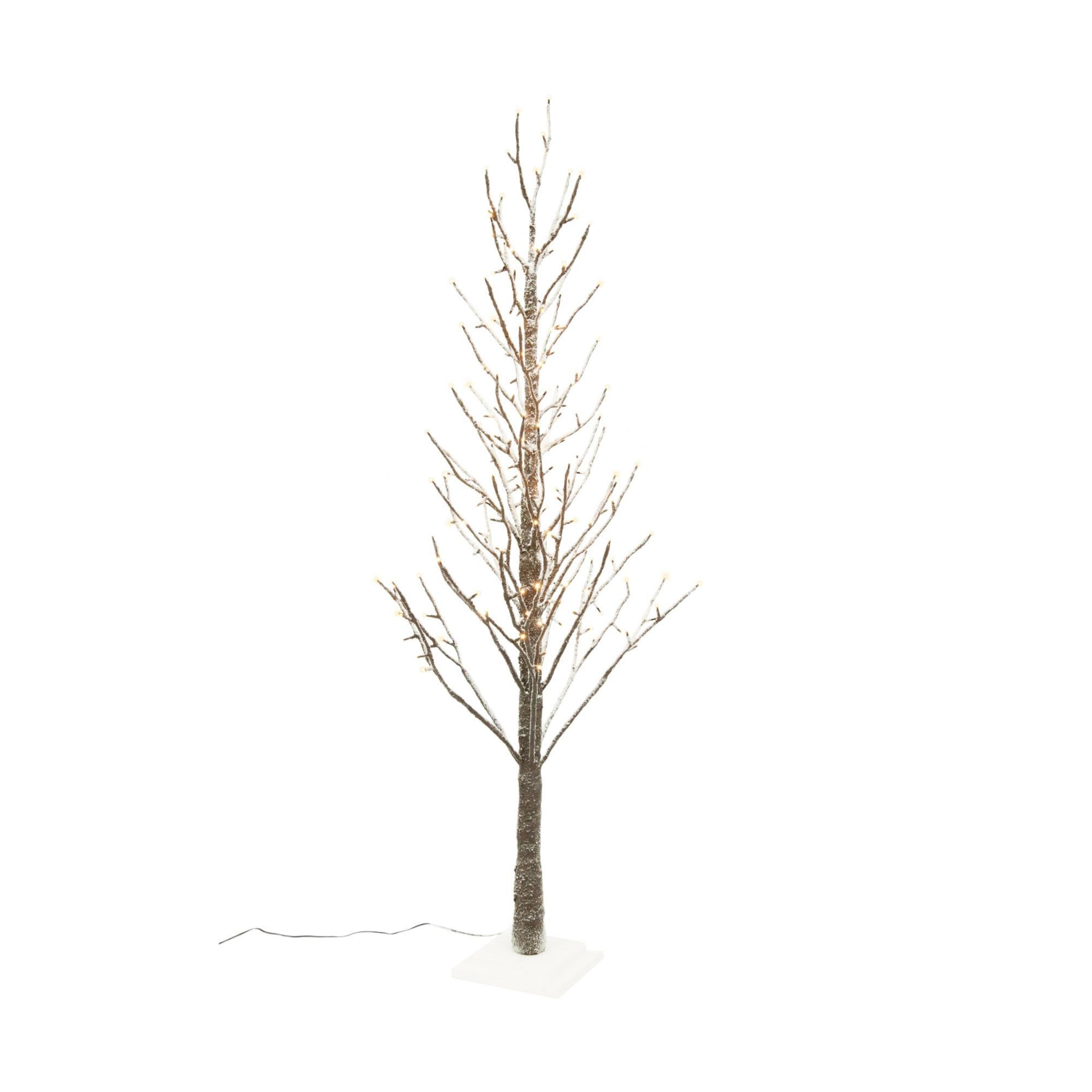 EDG Albero di Natale innevato illuminato con 500 LED Merano H 210 cm