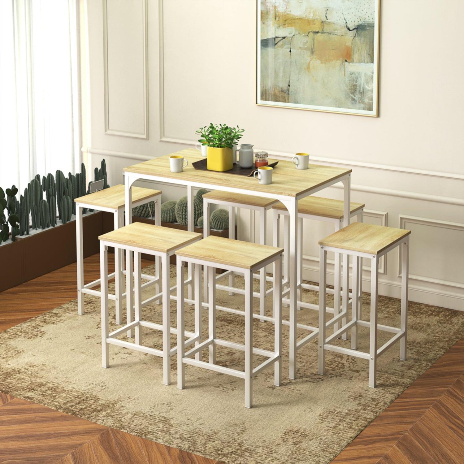 Ensemble Table de Salle à Manger, Table de Bar et chaises de Bar, Table ...