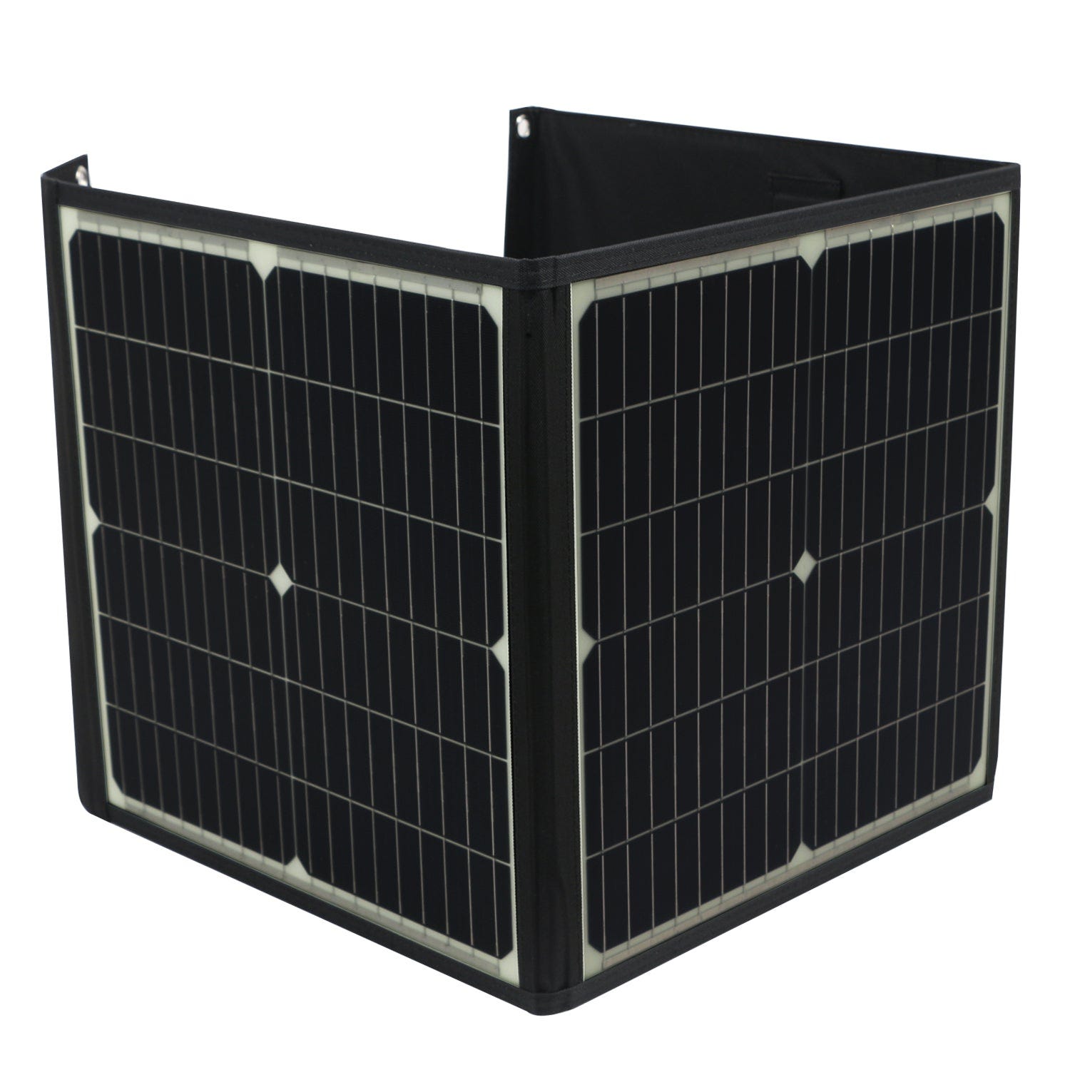 Panel solar portátil y plegable con carga rápida, cargador solar, powerbank  para teléfono, autocaravana, relojes de exterior, CC + USB, 20 V, 75 W