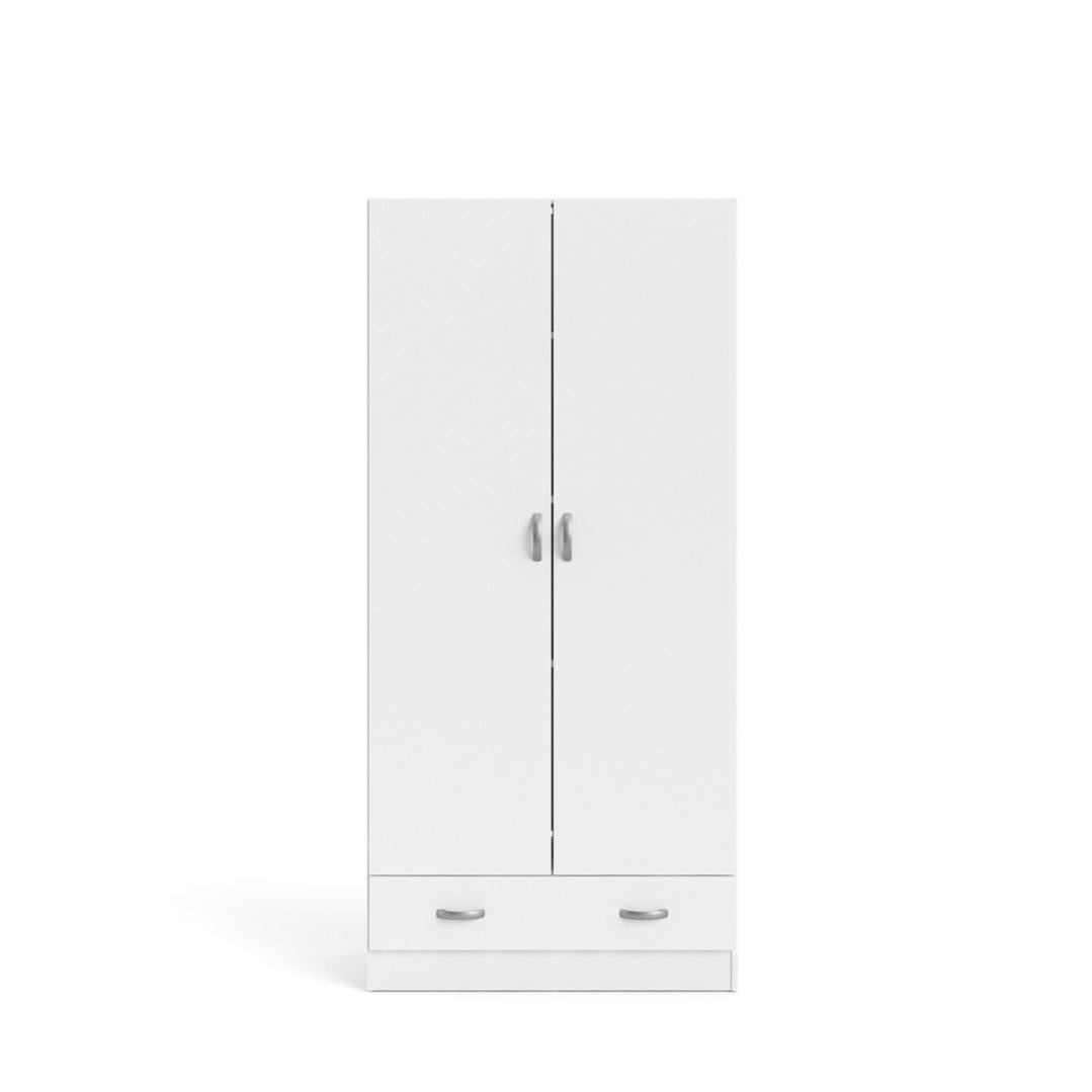 Spell Armoire 2 portes et 1 tiroir, blanc. Leroy Merlin