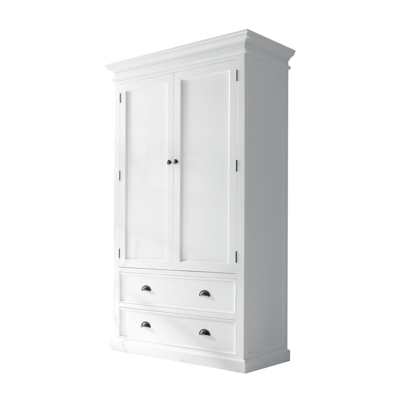 Halifax Armoire avec 2 tiroirs et 2 portes, blanc. Leroy Merlin