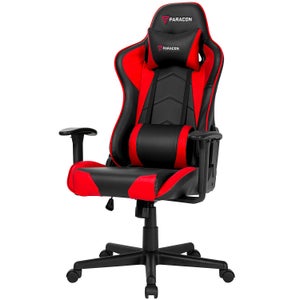 Fauteuil de bureau sur roulettes fauteuil gamer 150kg repose-pieds réglable  noir / rouge 04_0002934