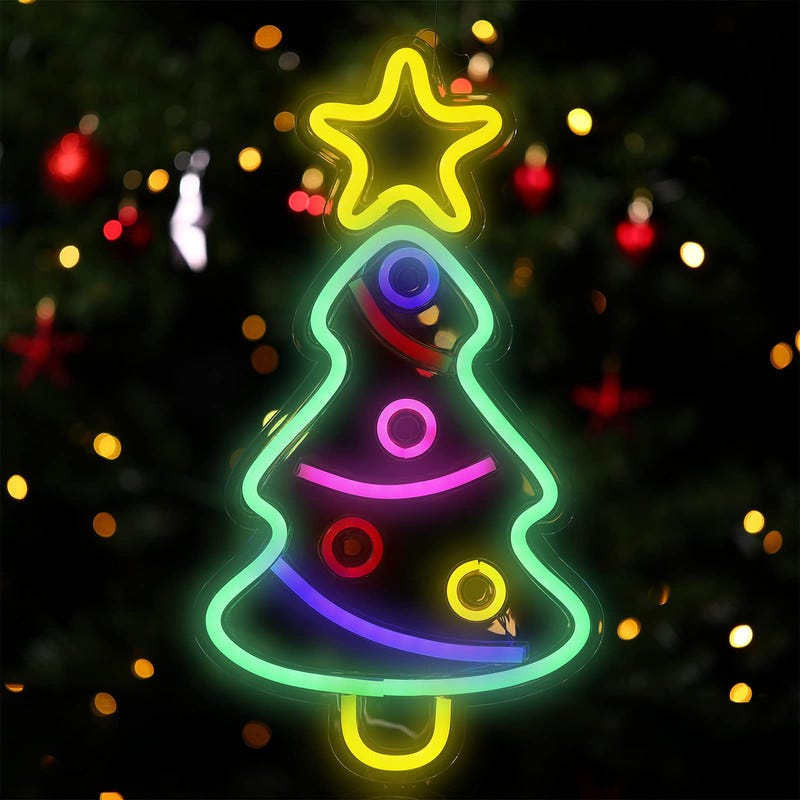 Tissu mural en lin grand sapin de Noël avec éclairage LED
