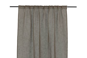 Rideau Chenille 100x220 cm Porte D'entrée Protège Du Soleil Anti-Mouches  Lavable Réglable Marron Gris