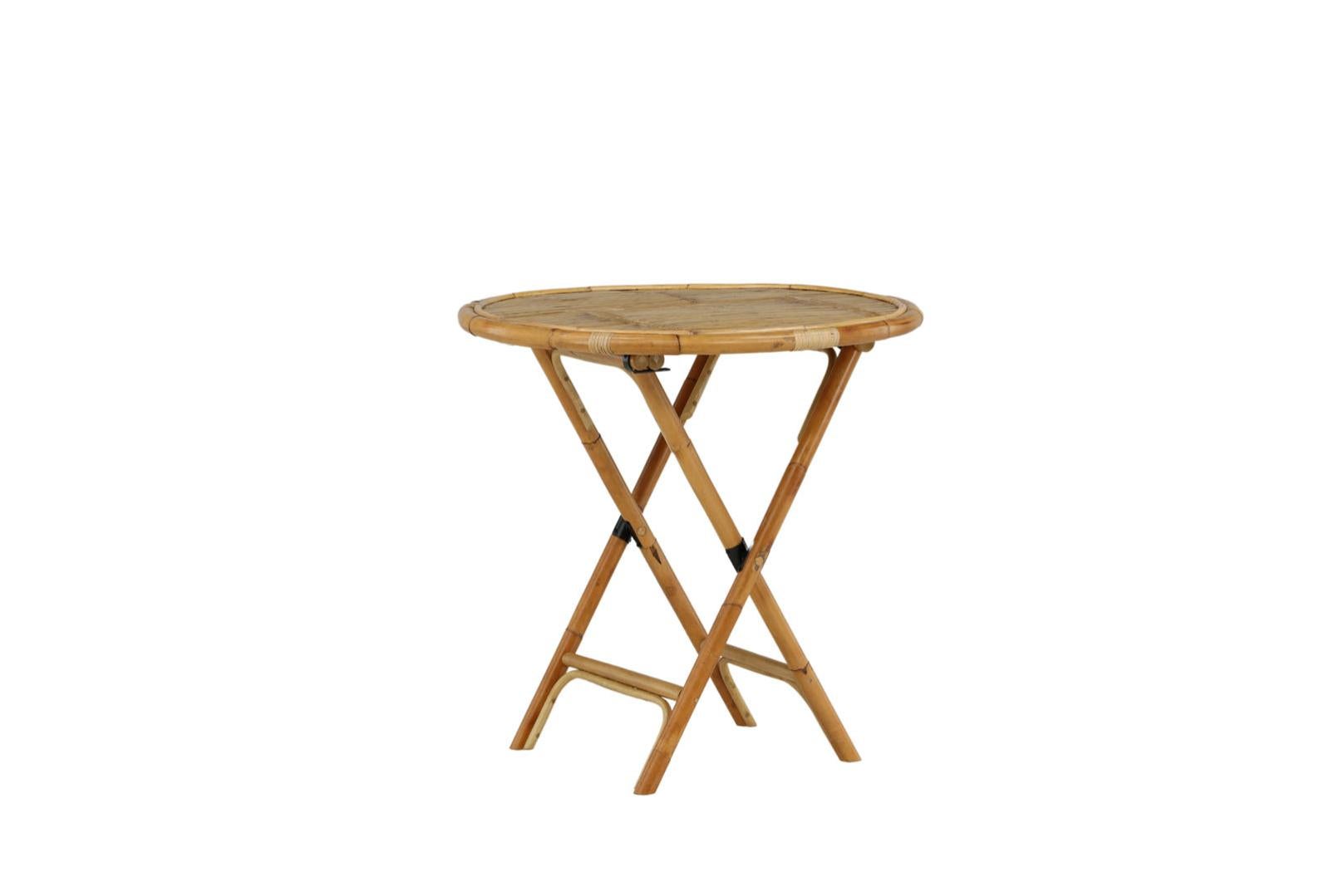 Cane Table basse Ø90cm, naturel. Leroy Merlin