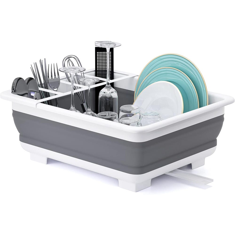 Égouttoir à vaisselle pliable, égouttoir à vaisselle Portable, organisateur  pour la cuisine, gain de place, plateau de rangement de cuisine Pliable