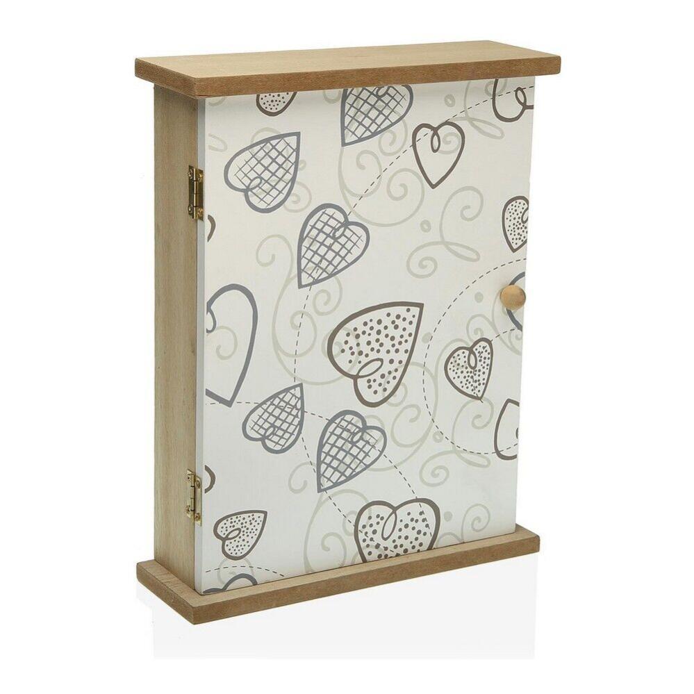 Porte-clés Mural En Plexiglas - Design Cœurs Stylisés 'Sweet Home' - Noir - 40 Cm