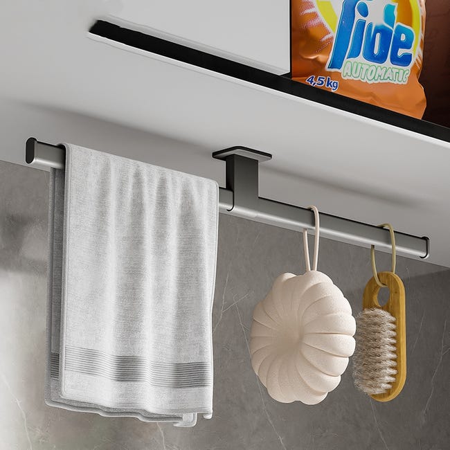 Porte-serviettes sans perçage - porte-serviettes salle de bain