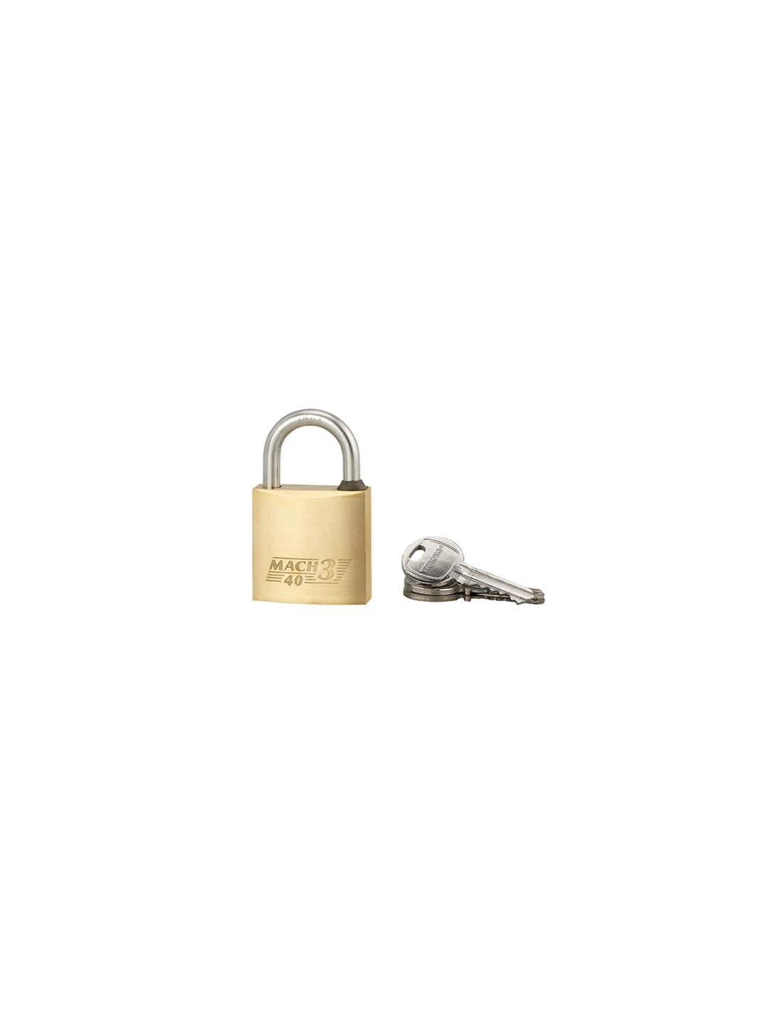 Lot De 4 Cadenas SEPOX 40mm à Clé Identique - Acier Zingué Pour Portail, Hangar, Casier