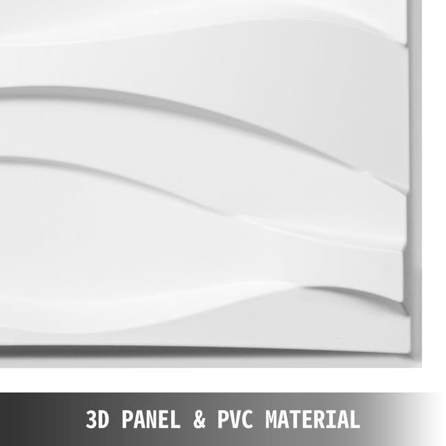 12PCS/3M² Panneaux 3D Panneaux en plastique PVC Panneaux muraux Salle de  jeu Mur Plafond 3D Look Zirkon Black