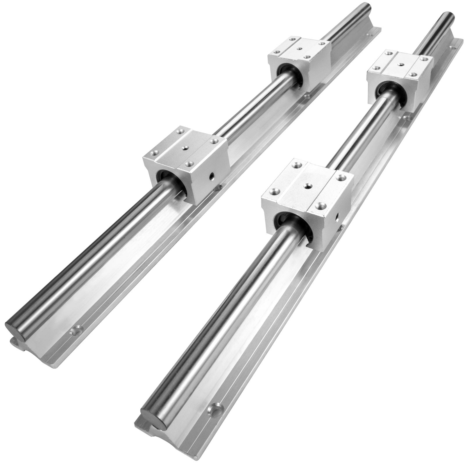 VEVOR Miniature Rail Lineaire Guide CNC SBR16-300mm Rails et roulements ...