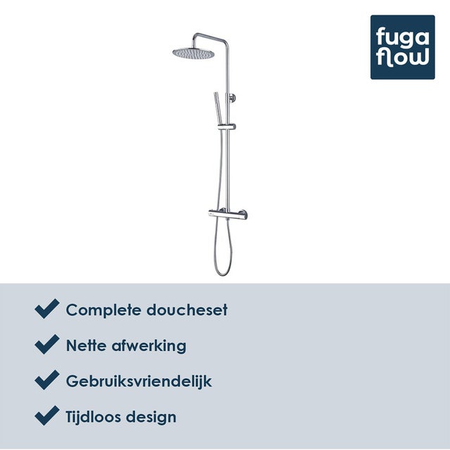 Fugaflow Eccelente Sobrado Colonne De Douche Pluie Thermostatique Avec Douche De T Te Cm Et