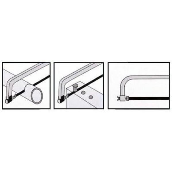 SEGA SEGHETTO MANUALE IN METALLO PER TAGLIO FERRO E METALLI 420 mm LAMA 310 mm - 4