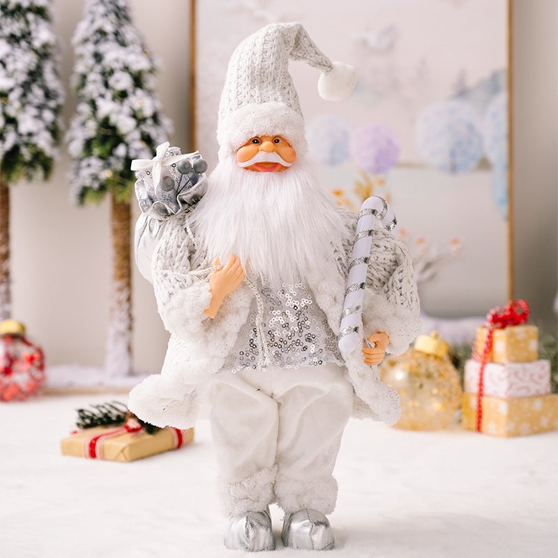 Père Noël: barbe en coton.