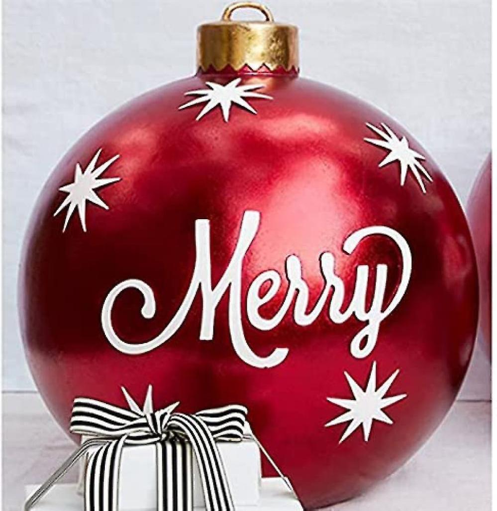 Boule De Noël Gonflable Géante 30/45/65/75cm Avec Pompe - Décoration Suspendue PVC Intérieur Extérieur