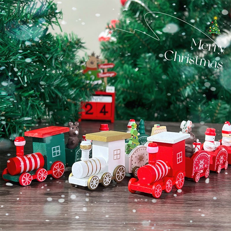 Train d'arbre de noël en bois, décor de noël, petit Train, décorations de  noël pour enfants, cadeaux pour enfants – les meilleurs produits dans la  boutique en ligne Joom Geek