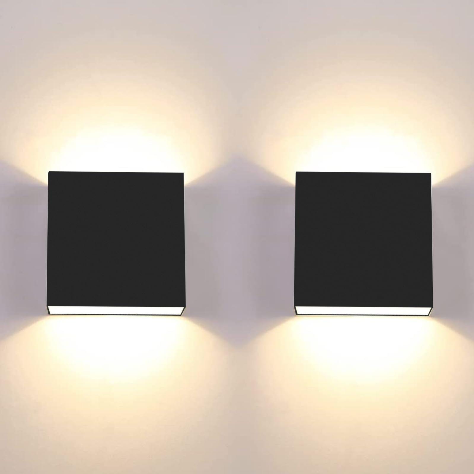 Lámpara de pared LED de 2 uds., lámpara de pared interior moderna de 6W ...