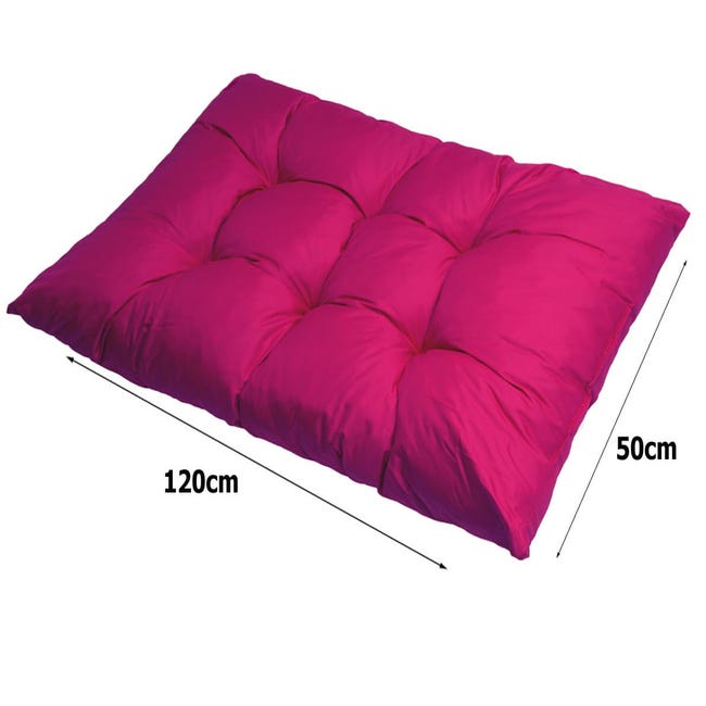 Cuscino per pallet 120x50cm, cuscino del sedile, cuscino da pavimento per  bambini, Cuscino per pallet da esterno rosa