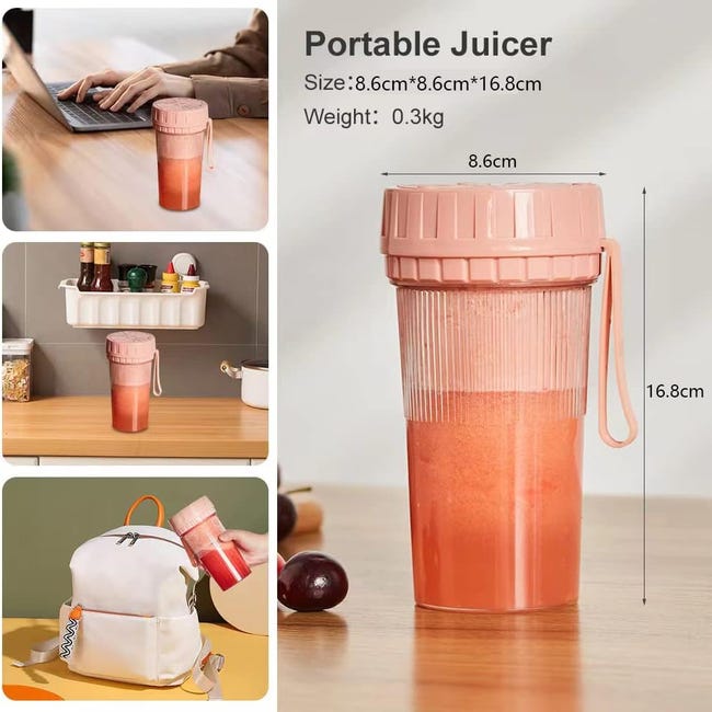 Blender Mixeur portable usb pour smoothie milkshake presse agrumes