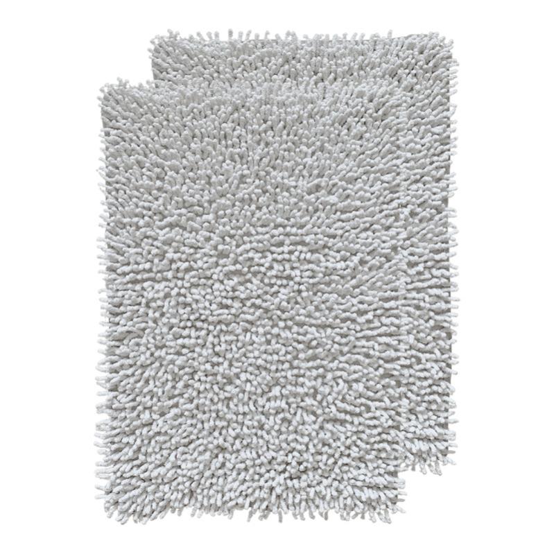 Tapis De Salle De Bain Schöner Wohnen 40x60 Cm - Ultra Moelleux Argenté, Antidérapant Et Lavable En Machine