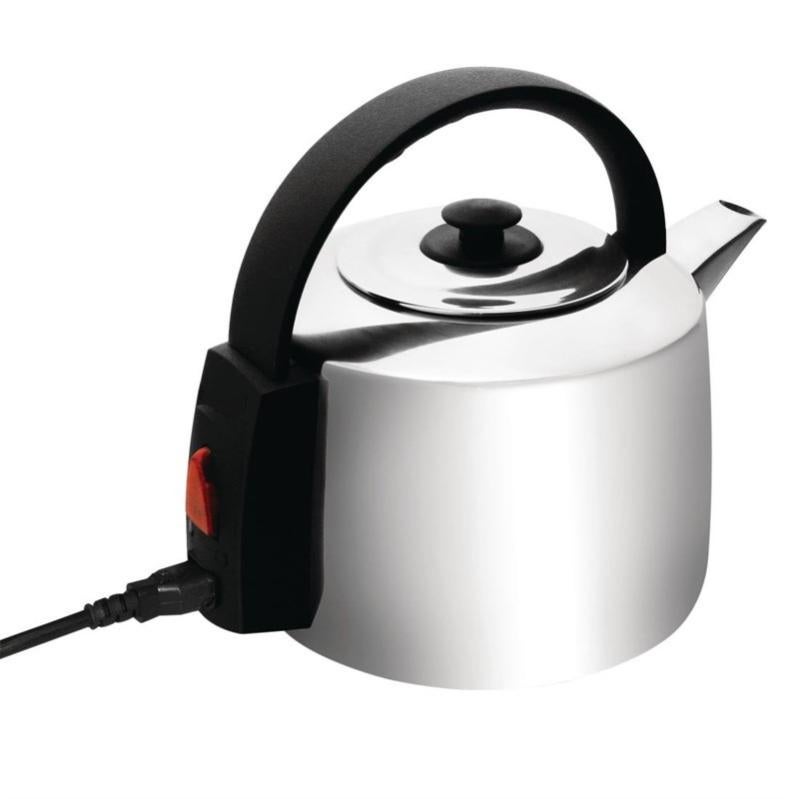 Bouilloire électrique BAZERGA NEUDORF – Inox, 1,8L, 1500W, Grise, Made In Germany