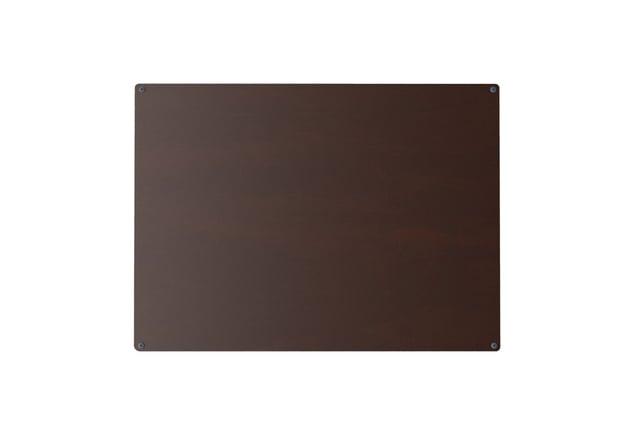 INOXLM Lavagna Magnetica da Parete in Acciaio 60x44 Marrone scrivibile con pennarello | Bacheca ricordi souvenir | Lavagna calamite | Lavagna per foto