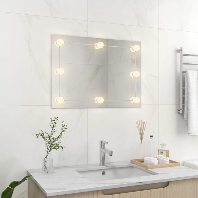 Lampara Luz Led Pared Espejo Baño 70 X50 Rectangular Moderno