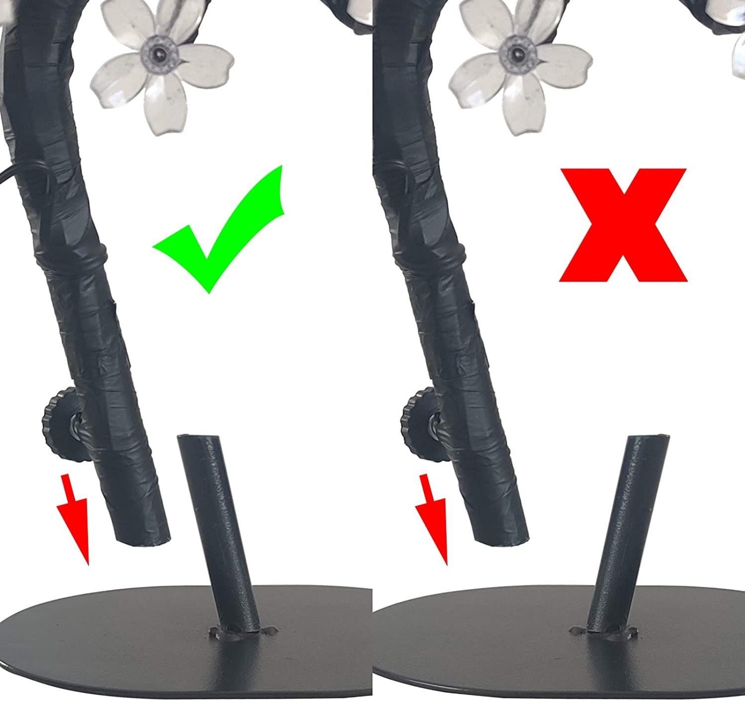 LED Lampe de Cerisier, 0.43M 40LED, Arbre Lumineux LED, Branches Noires, pour la décoration de Maison (Multicolore) - ST0011 - 5