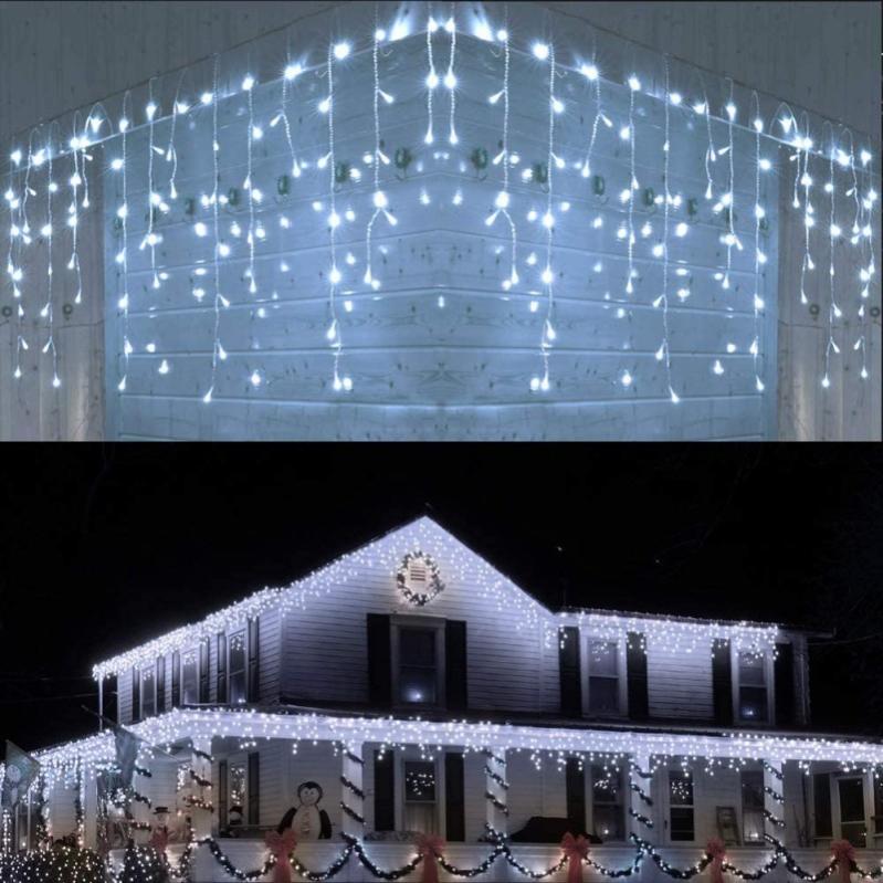 Catena Luminosa Natalizia 5 Metri - Luci LED Per Decorazione Albero, Finestre, Balconi, Interno/Esterno
