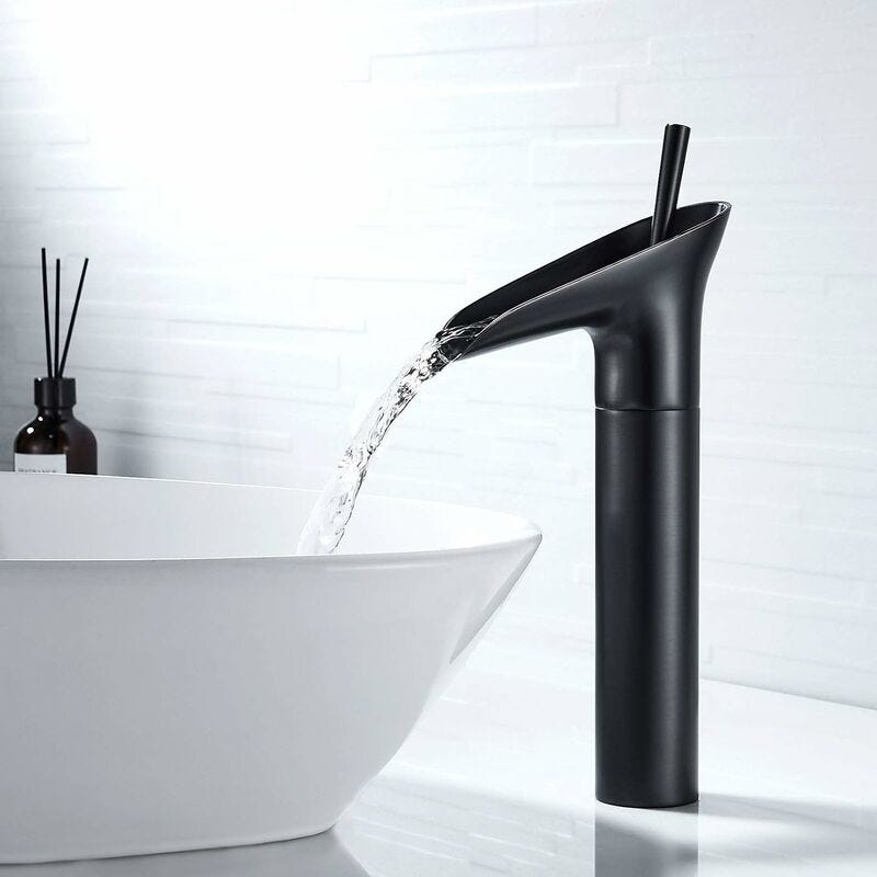 Robinet Lavabo Rtro Noir Haut,mitigeur Lavabo Pivotant 360robinet