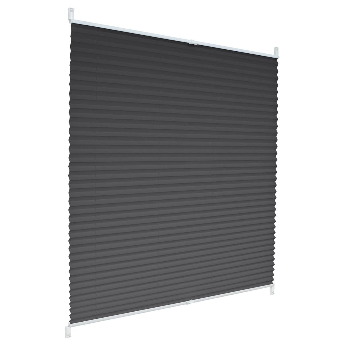 ECD Germany Stores Plissés 60 X 100 Cm Blanc Avec Klemmfix Sans Perçage Pour Fenêtre Protection