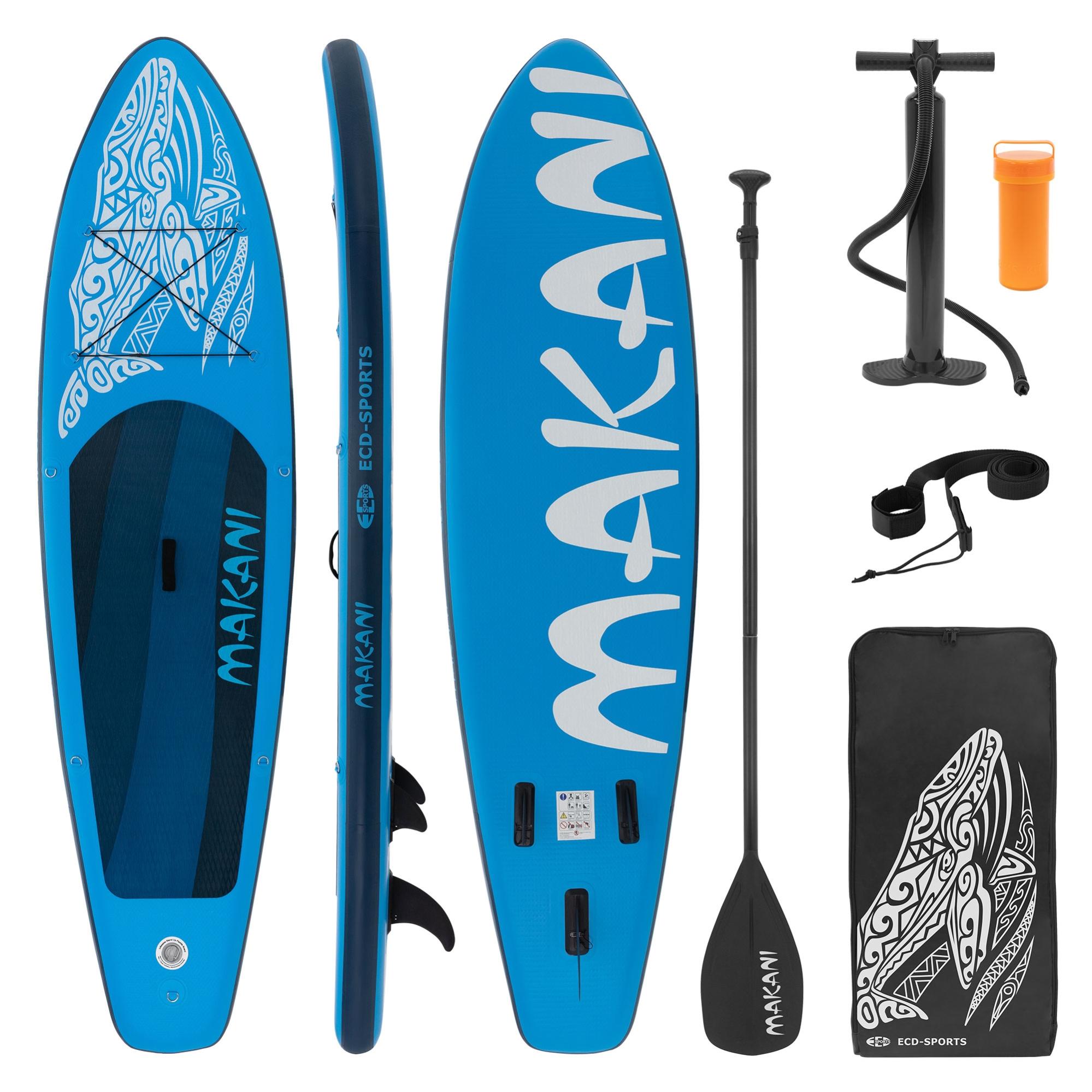 Aufblasbares Stand Up Paddle Board mit Kajak Sitz, 305 x 78 x 15 cm, Blau günstig shoppen