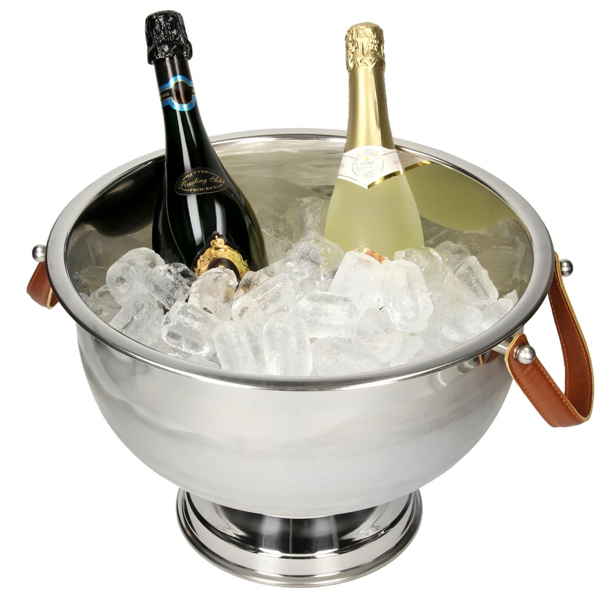 Premium in acciaio inox-ghiaccio-Secchio Con Colino e Tong-birra vino-champagne RADIATORE 2l 
