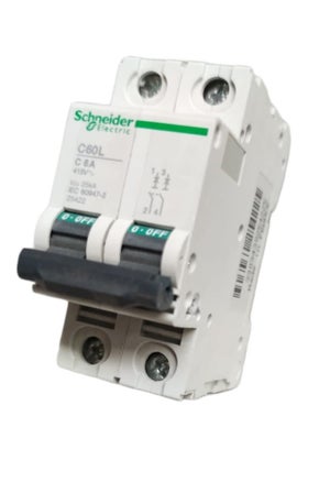 Schneider interruttore magnetotermico 2p 25a 6k c 2 moduli c60 24272