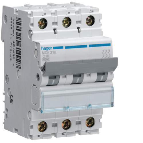 Interruttore automatico HAGER C16A MCN116E MONOFASE