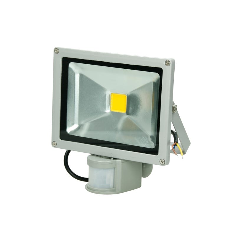 20W Projecteur LED Avec Détecteur Blanc Chaud, CLY Projecteur LED Extérieur,  Spo