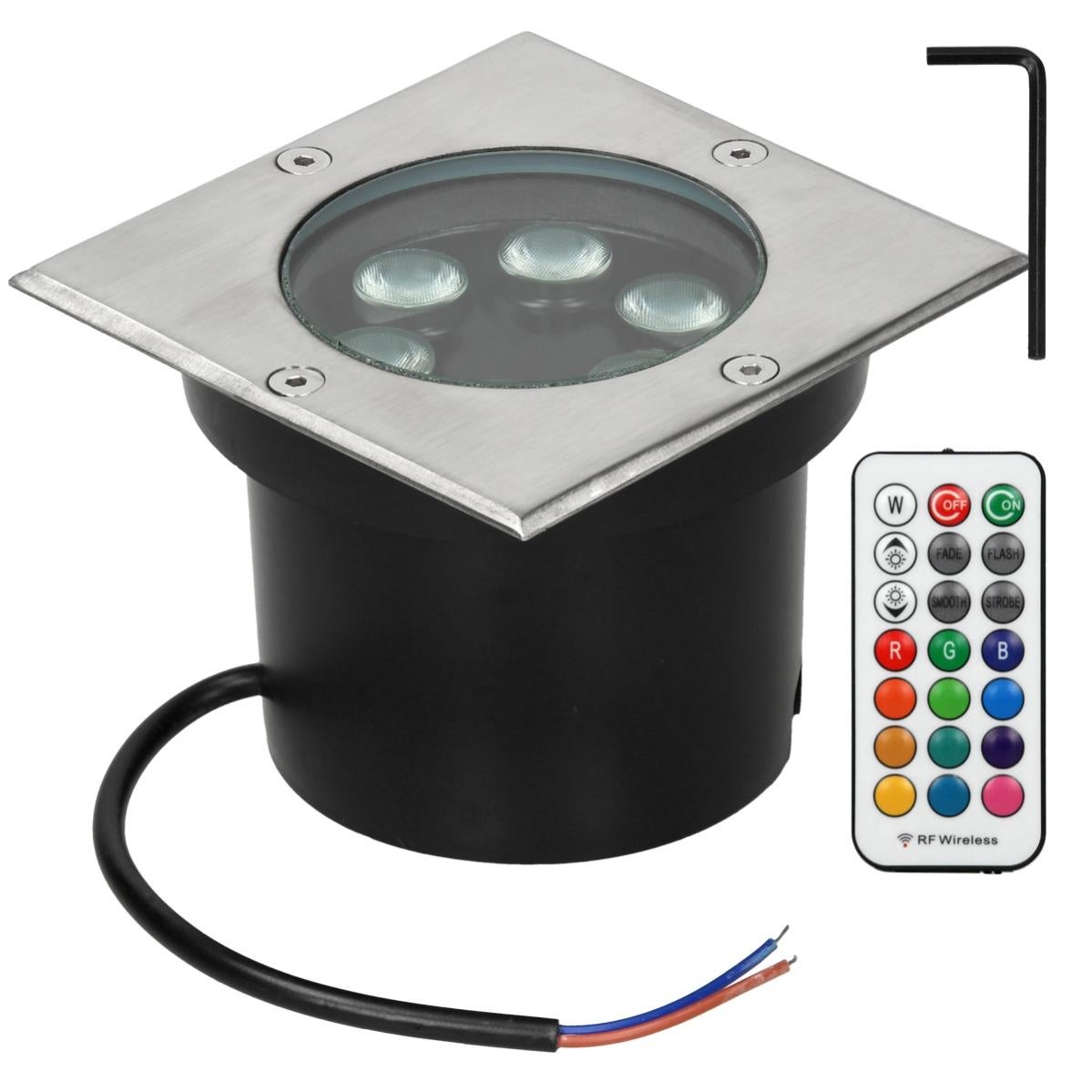 Faretto Calpestabile Incasso FLAT LED SPOT 5W IP67 Luce Per Giardino Viale 230V - Foto 10