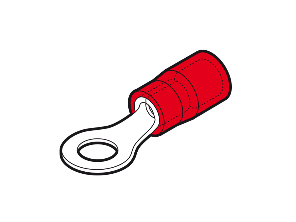 Cembre Rp-m8 Capicorda Halogen Free Rosso Occhiello Foro Vite 8mm - Nuovo | Leroy Merlin - Foto 5