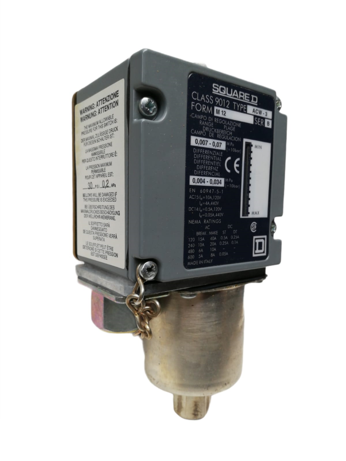 Pressostato Schneider XMXA12L2135 - Bianco, Alta Qualità - Foto 13