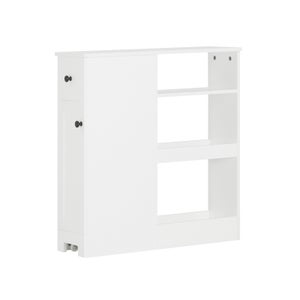 Armario bajo lavabo blanco 1 puerta 6 estantes 60x54x32 cm ML-DESIGN