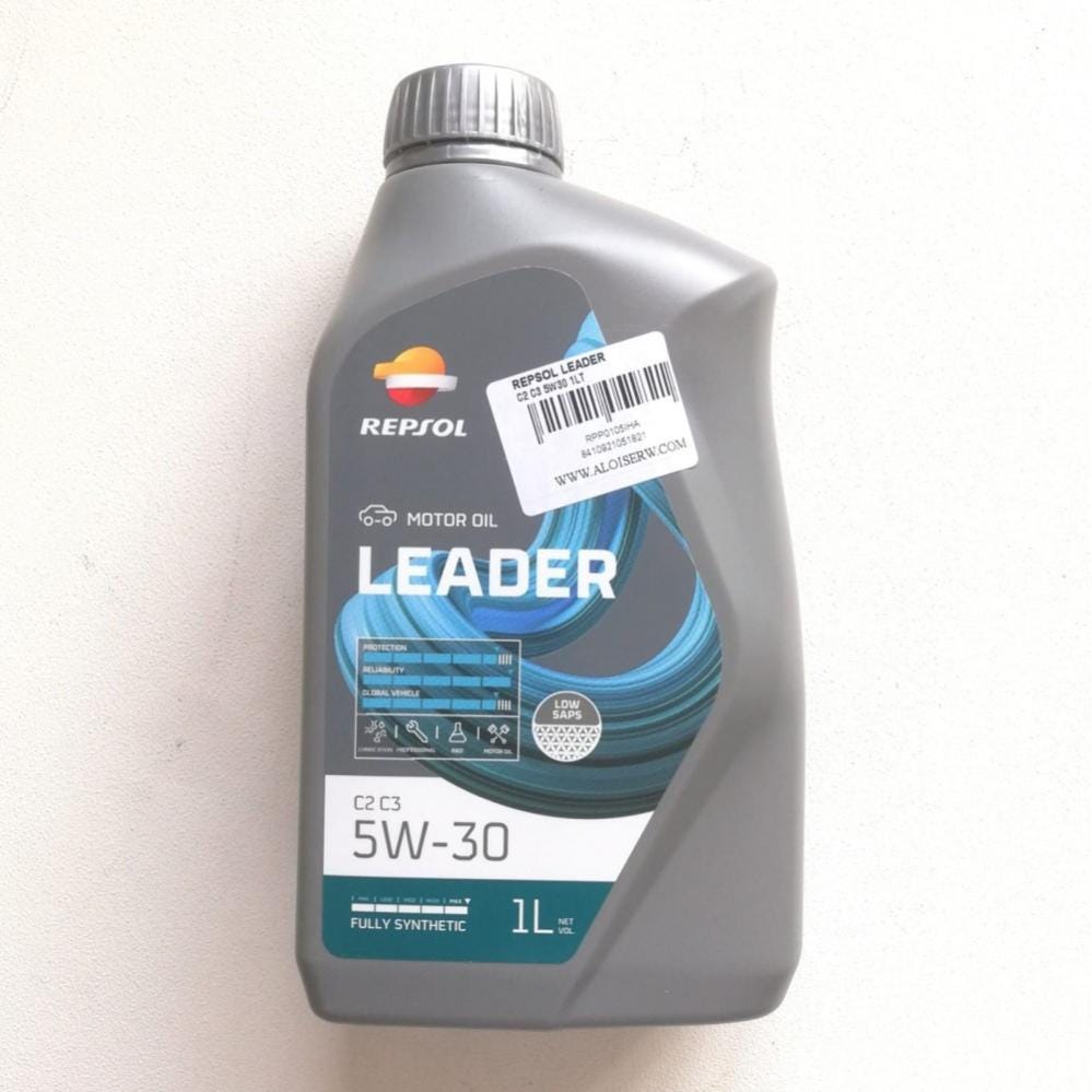 Repsol leader 5w40 1lt olio lubrificante sintetico c3 per motori diesel e  benzina