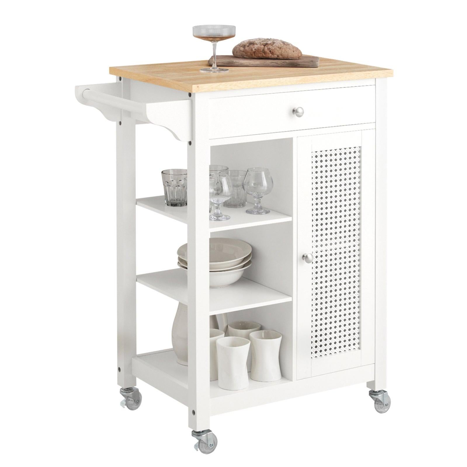 Carrello Cucina Con Cassetti Credenza Cucina Con Ruote Moderno
