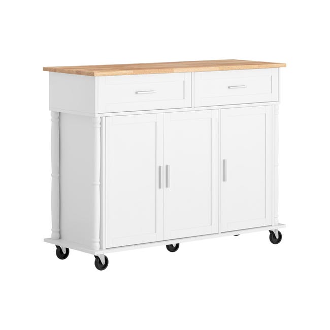 Carrello da cucina bianco BOVES Carrello da cucina bianco BOVES