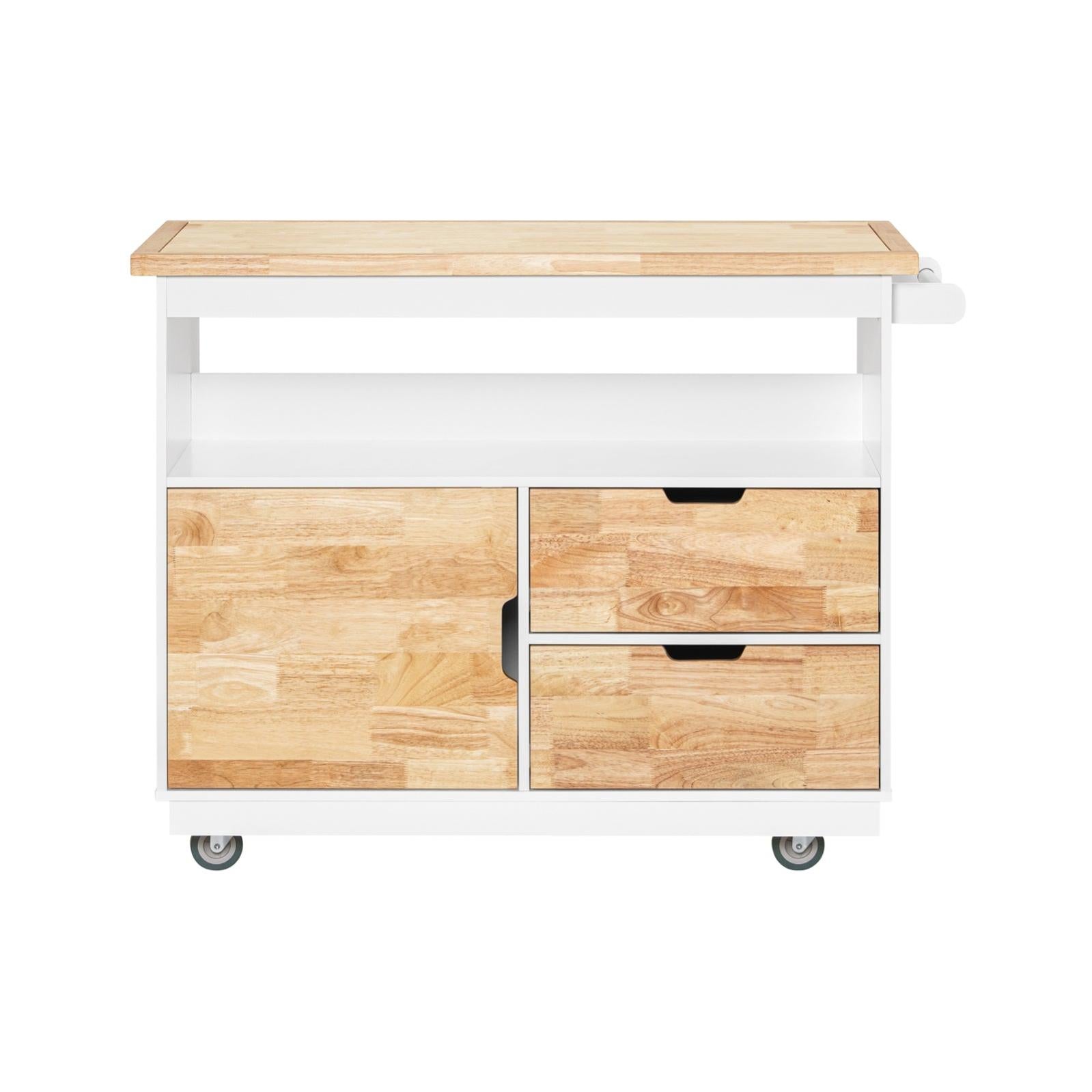 Carrello Cucina Credenza Cucina Mobile Cucina Bianco Con Route Isola
