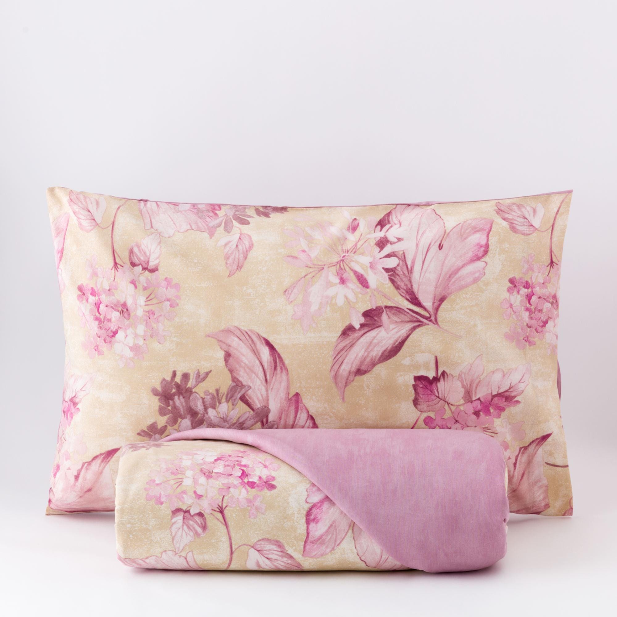 Copripiumino Rainbow Pom-Set - 100% Cotone, Rosa, Reversibile Con Pompon - Foto 4