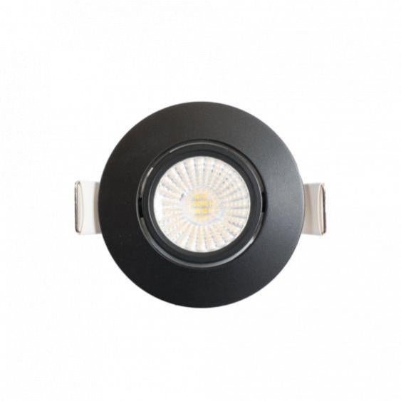 Spot noir encastré orientable LED 6W RT 2012/RE2020 WOLTZ | Leroy Merlin