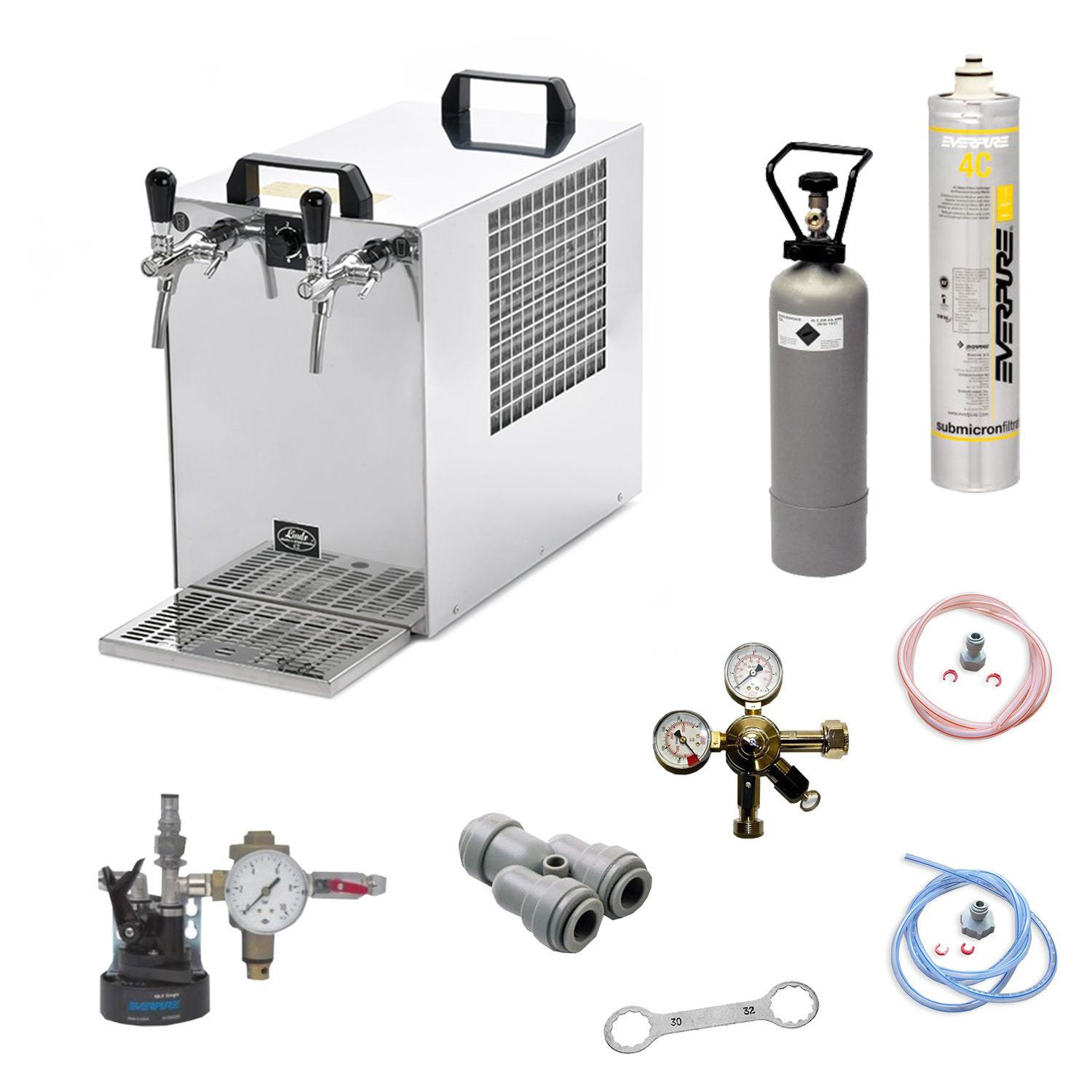 Fontaine a eau, machine eau gazeuse, distributeur d eau, machine eau  pétillante - Externer Karbonator 200L