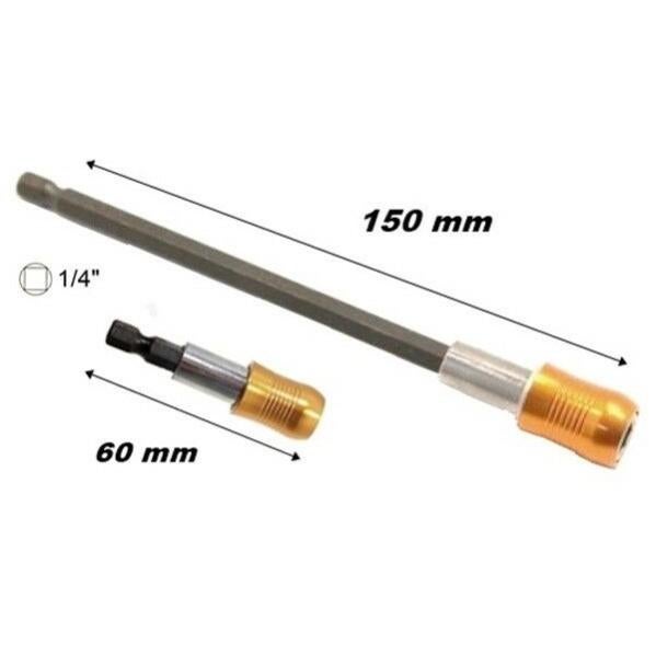 3 Punte Di Estensione Magnetiche Per Trapano | Lunghezza 75/100/150 Mm | Adatte Per Trapani Elettrici - Foto 11