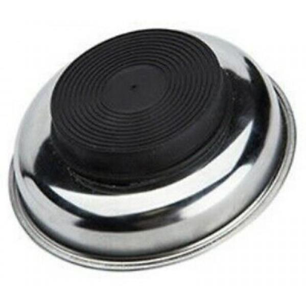 Vaschetta Magnetica Porta Minuterie Tonda 80 Mm | Piattino Per Viti E Bulloni Con Base Magnetica - Foto 2