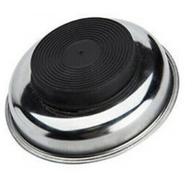 Vaschetta Magnetica Porta Minuterie Tonda 80 Mm | Piattino Per Viti E Bulloni Con Base Magnetica - Foto 2